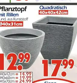 Wreesmann Pflanztopf mit rillen Angebot