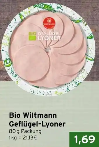 CAP Markt Bio Wiltmann Geflügel-Lyoner Angebot
