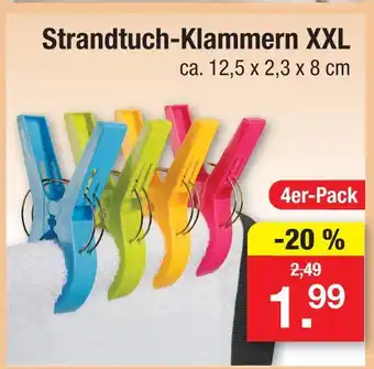 Zimmermann Strandtuch-klammern xxl Angebot