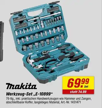 toom Baumarkt Makita werkzeug-set „e-10899“ Angebot