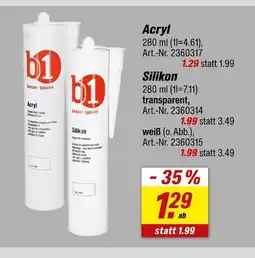 toom Baumarkt B1 acryl Angebot