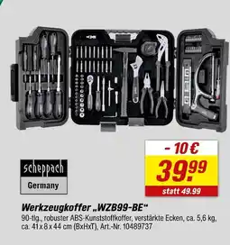 toom Baumarkt Scheppach werkzeugkoffer „wzb99-be“ Angebot