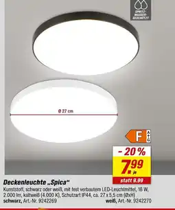 toom Baumarkt Deckenleuchte spica Angebot