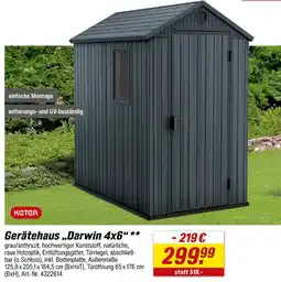 toom Baumarkt Keter gerätehaus darwin Angebot