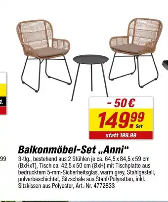 toom Baumarkt Balkonmöbel-set anni Angebot