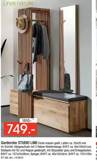 Zurbrüggen Linea natura garderobe studio line Angebot