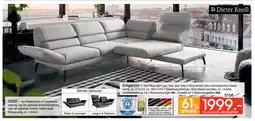 Zurbrüggen Dieter knoll eckgarnitur stoff mono light grey Angebot