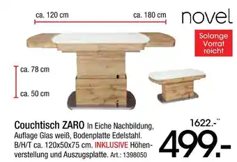 Zurbrüggen Novel couchtisch zaro Angebot