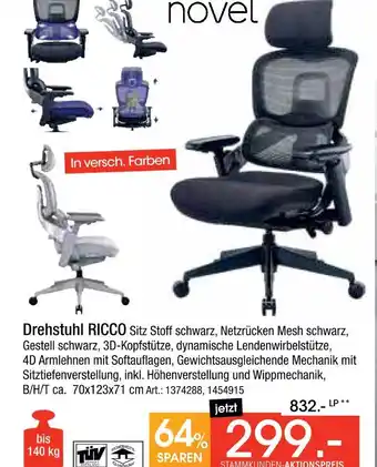 Zurbrüggen Novel drehstuhl ricco Angebot