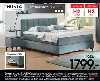 Zurbrüggen Hukla boxspringbett classic Angebot