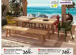 Zurbrüggen Ambia garden gartenbank lincoln Angebot