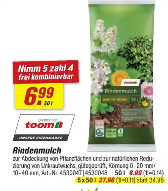 toom Baumarkt Toom rindenmulch Angebot