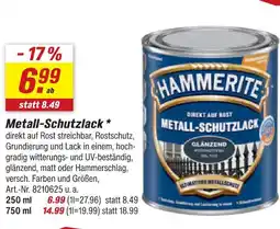 toom Baumarkt Hammerite metall-schutzlack 250 ml Angebot