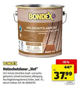 Hagebau Bondex holzschutzlasur 3in1 Angebot