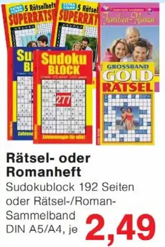 Wiglo Wunderland Rätsel- oder Romanheft Angebot