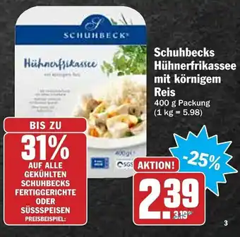 HIT Ullrich Schuhbecks Hühnerfrikassee mit körnigem Reis 400g Angebot