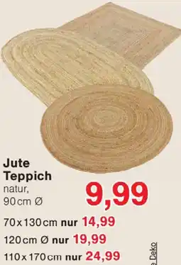 Wiglo Wunderland Jute Teppich Angebot