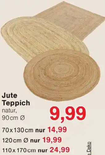 Wiglo Wunderland Jute Teppich Angebot