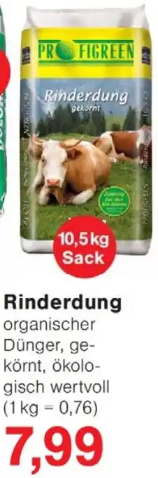 Wiglo Wunderland Rinderdung Angebot
