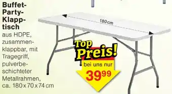 Wiglo Wunderland Buffet Party Klapptisch Angebot
