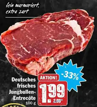 HIT Ullrich Deutsches frisches Jungbullen Entrecôte 100g Angebot