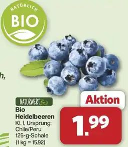 Famila Nord West NATURWERT Bio Heidelbeeren Angebot