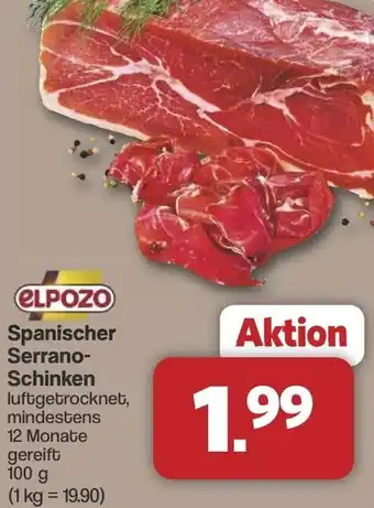 Famila Nord West ELPOZO Spanischer Serrano Schinken Angebot