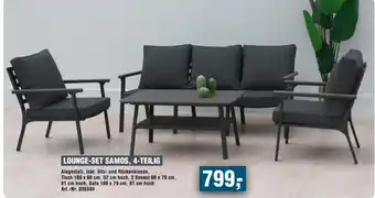 LOUNGE-SET SAMOS, 4-TEILIG
