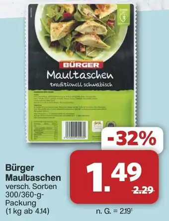 Famila Nord West BÜRGER Maultaschen Angebot