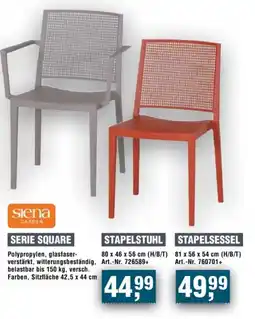 Handelshof Siena GARDEN SERIE SQUARE STAPELSTUHL Angebot