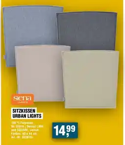 Handelshof Siena GARDEN SITZKISSEN URBAN LIGHTS Angebot