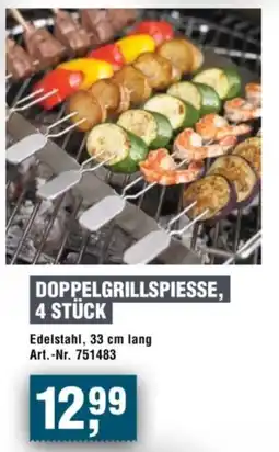 Handelshof DOPPELGRILLSPIESSE, 4 STÜCK Angebot