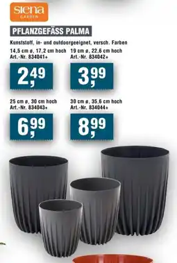 Handelshof Siena GARDEN PFLANZGEFÄSS PALMA Angebot