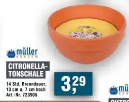 Handelshof müller KERZEN CITRONELLA- TONSCHALE Angebot