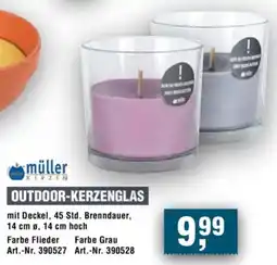 Handelshof müller KERZEN OUTDOOR-KERZENGLAS Angebot