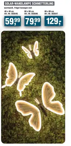 Handelshof SOLAR-WANDLAMPE SCHMETTERLING Angebot