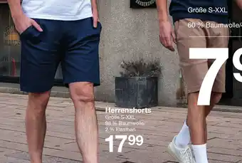 Zeeman Herrenshorts Angebot
