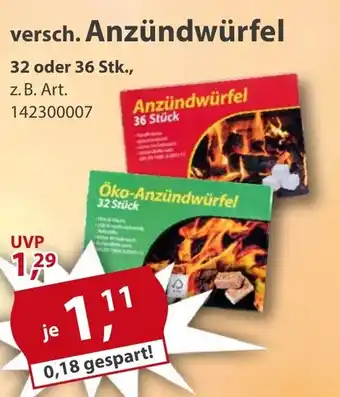 Sonderpreis Baumarkt versch. Anzündwürfel Angebot
