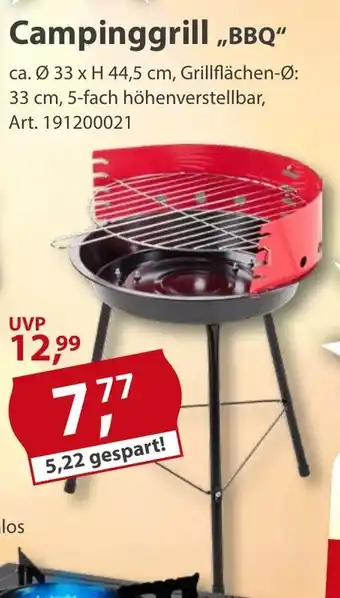 Sonderpreis Baumarkt Campinggrill ,,BBQ" Angebot