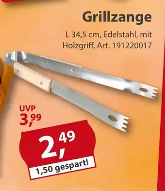 Sonderpreis Baumarkt Grillzange Angebot