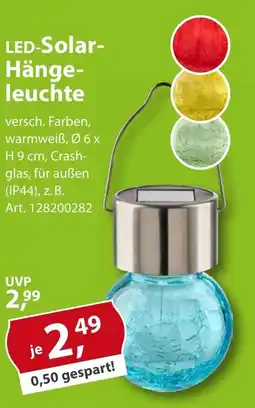 Sonderpreis Baumarkt LED-Solar- Hängeleuchte Angebot