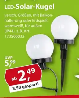 Sonderpreis Baumarkt LED-Solar-Kugel Angebot