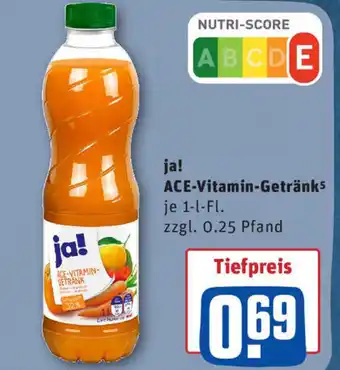 REWE ja! ACE Vitamin Getränk Angebot