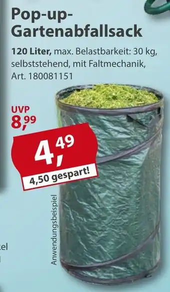 Sonderpreis Baumarkt Pop-up- Gartenabfallsack Angebot