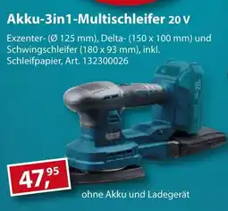 Sonderpreis Baumarkt GERMANIA Akku-3in1-Multischleifer 20 V Angebot