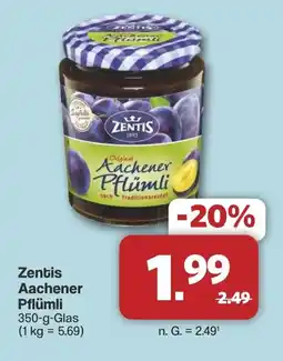 Famila Nord West Zentis Aachener Pflümli Angebot