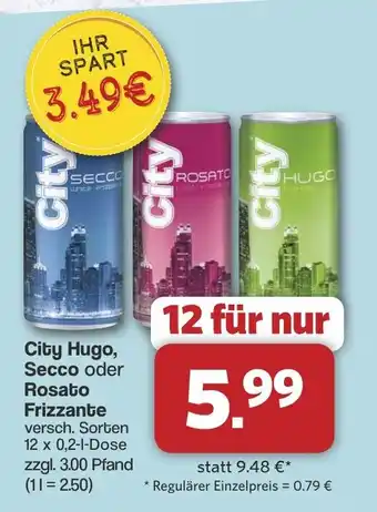 Famila Nord West City Hugo, Secco oder Rosato Frizzante Angebot