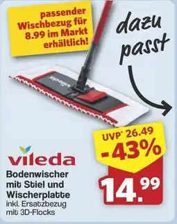 Famila Nord West vileda Bodenwischer mit Stiel und Wischerplatte Angebot