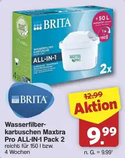 Famila Nord West BRITA Wasserfilter - kartuschen Maxtra Pro ALL-IN-1 Pack 2 Angebot