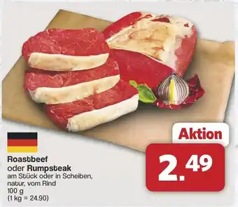 Famila Nord West Roastbeef oder Rumpsteak Angebot